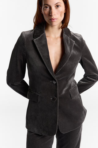 Lily Jo GRIGIO Velvet Suit