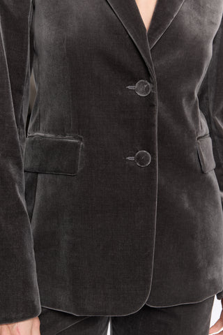 Lily GRIGIO Velvet Blazer