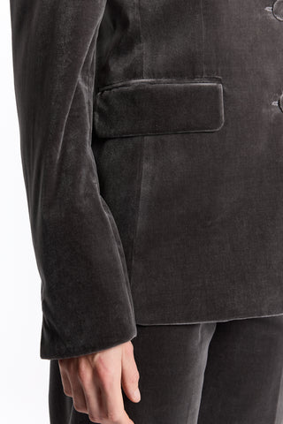 Lily GRIGIO Velvet Blazer