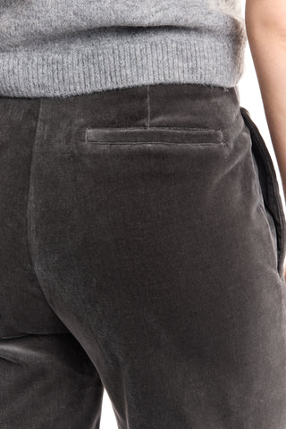 Jo GRIGIO Velvet Trousers
