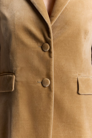 Lily BEIGE Velvet Blazer