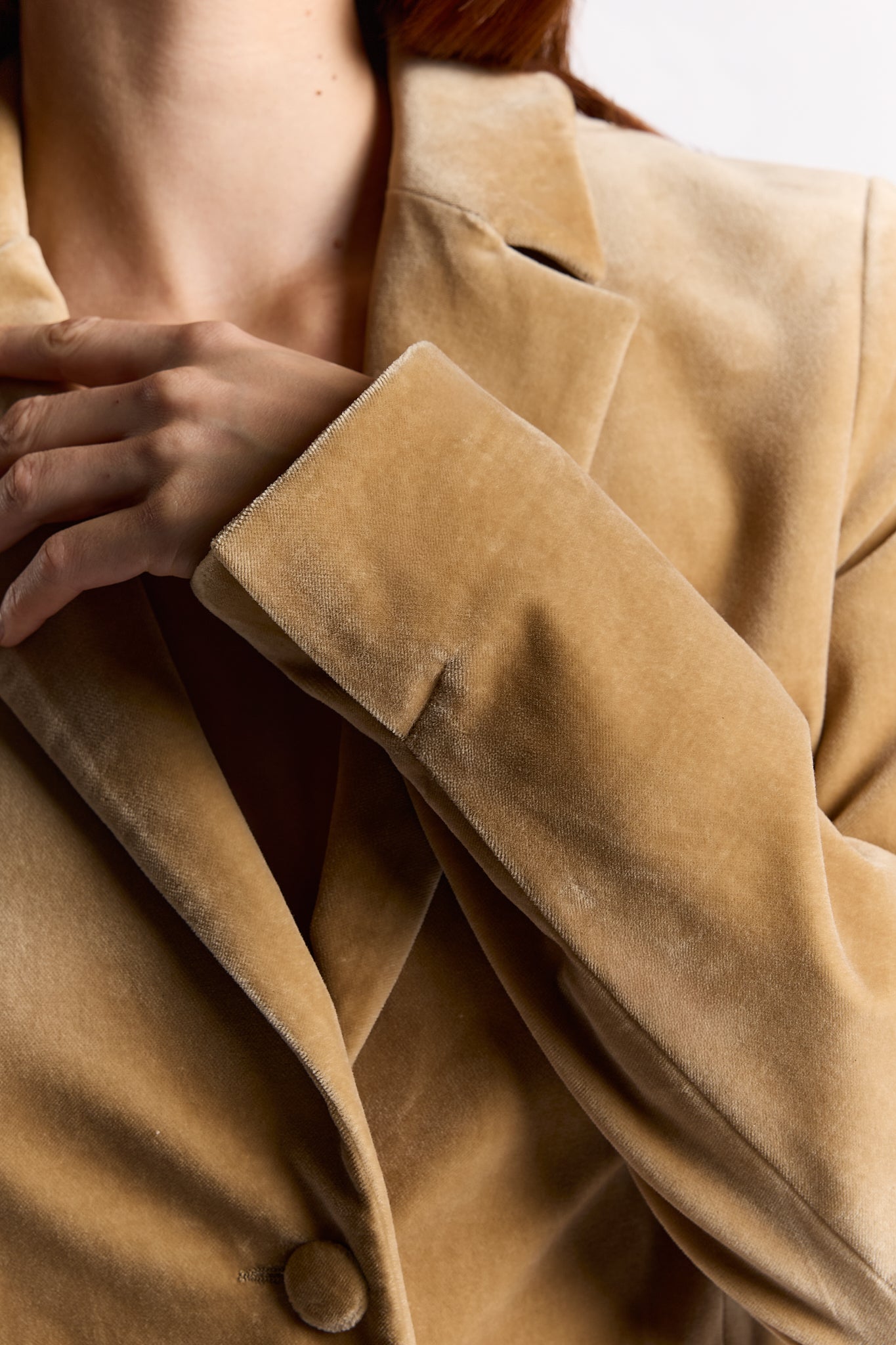 Lily Jo BEIGE Velvet Suit