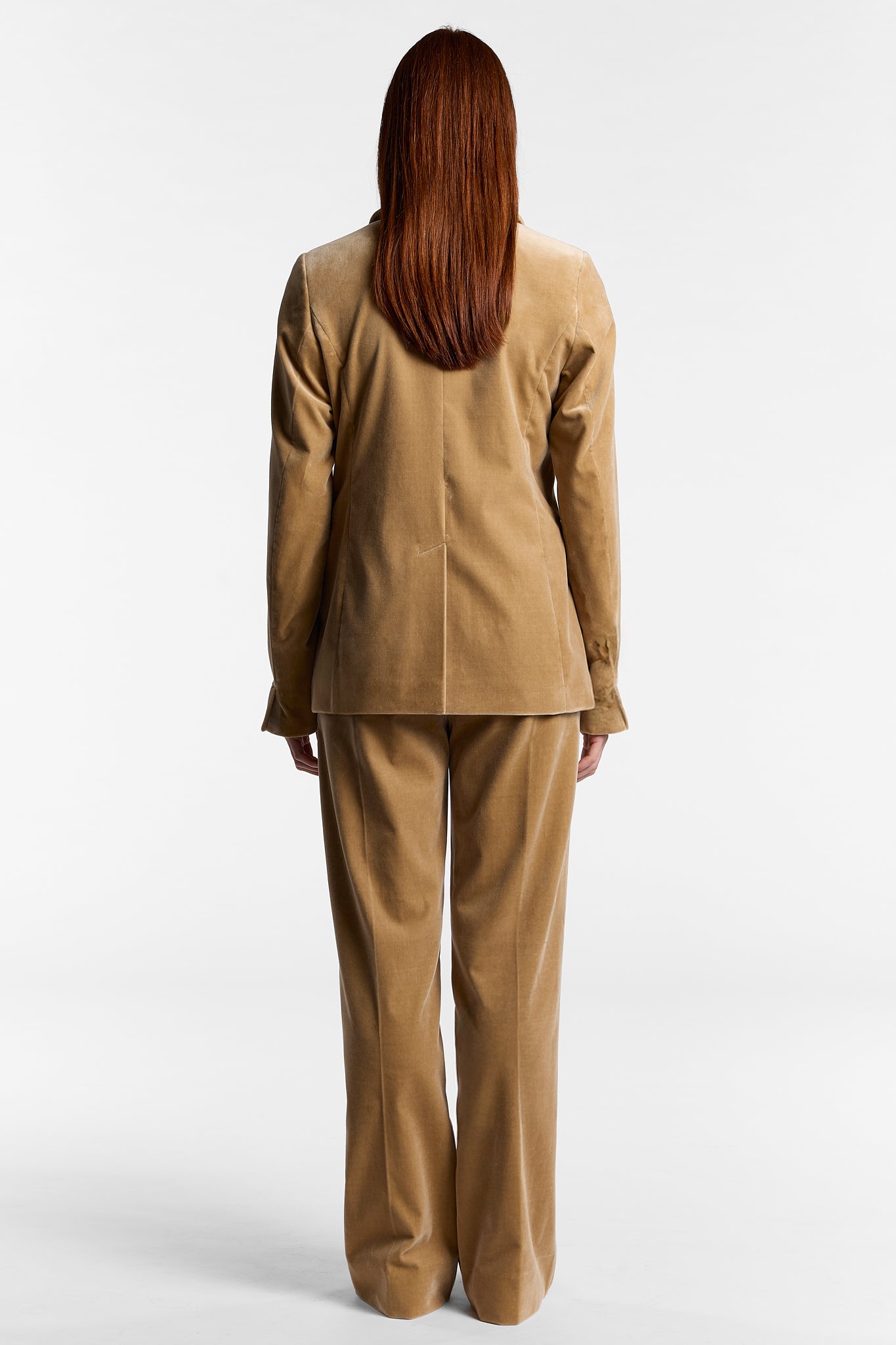 Lily BEIGE Velvet Blazer