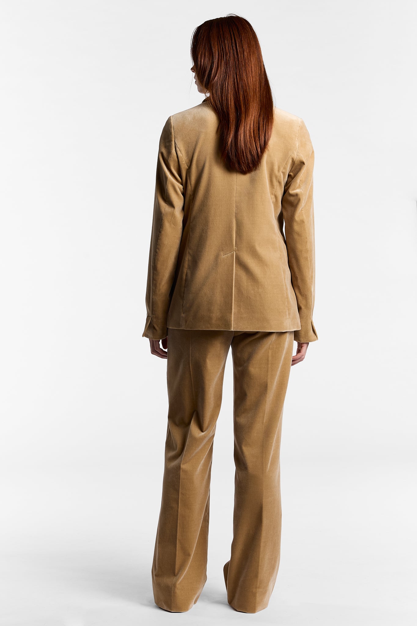 Lily Jo BEIGE Velvet Suit