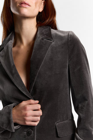 Lily Jo GRIGIO Velvet Suit