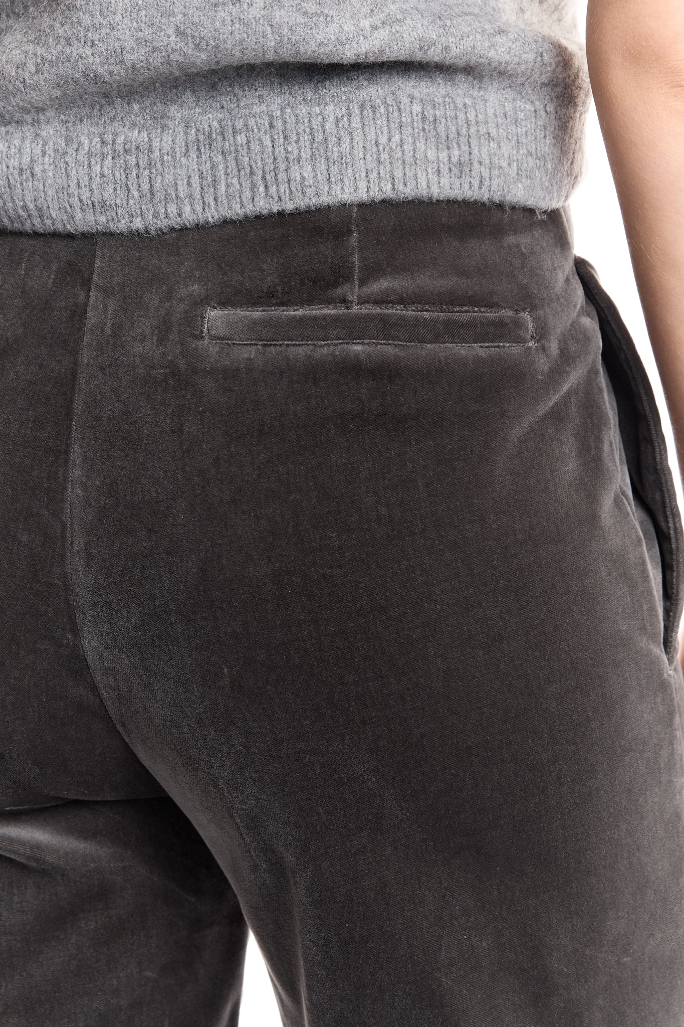 Jo GRIGIO Velvet Trousers